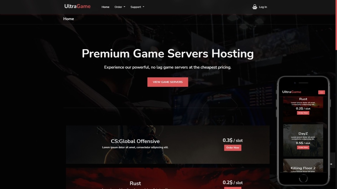 UltraGame blesta Theme
