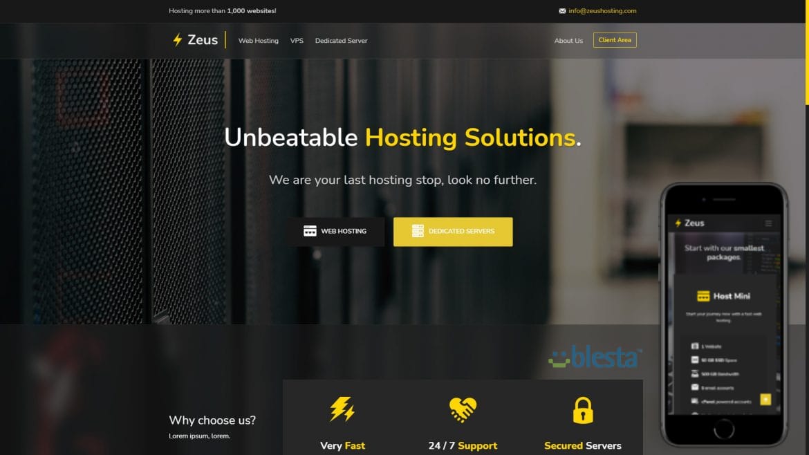 Zeus blesta Theme