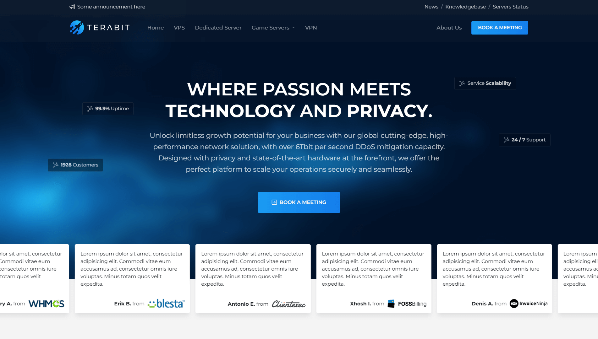 Terabit Project Screenshot 1