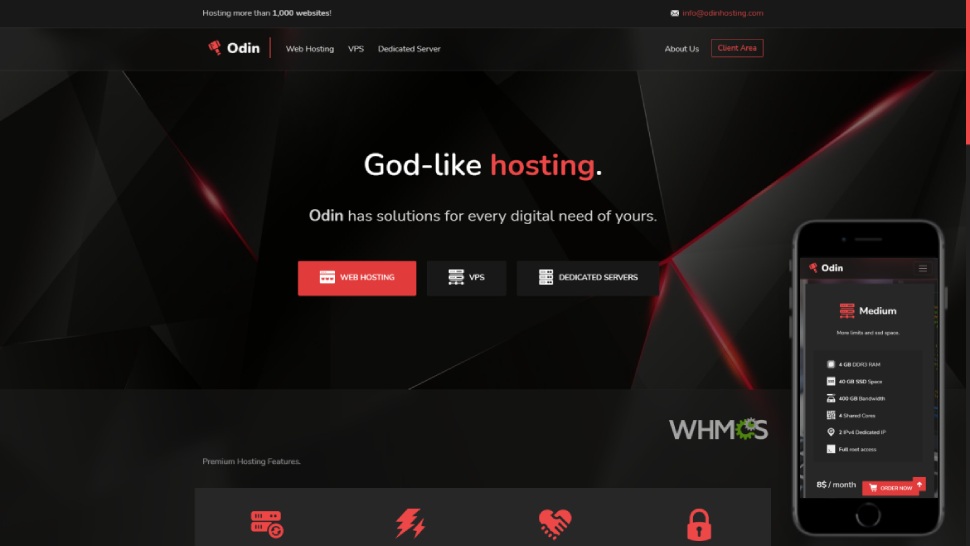 Odin WHMCS Theme
